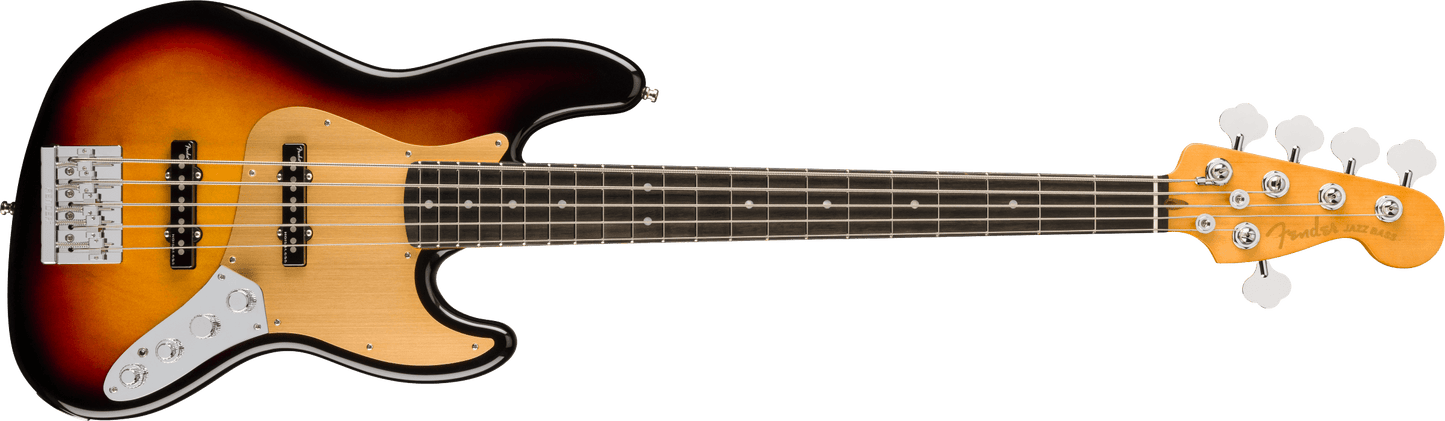 Fender American Ultra II Jazz Bass V, diapasón de ébano, Ultraburst