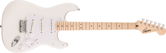 Squier Sonic Stratocaster HT, diapasón de arce, golpeador blanco, blanco ártico