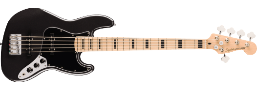 Squier Affinity Series Active Jazz Bass V - Negro