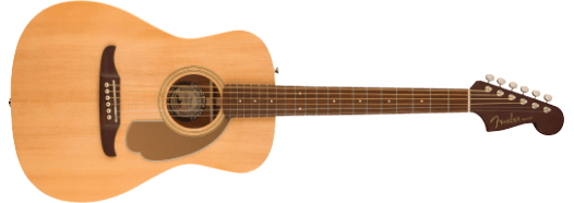 Fender Malibu Player, diapasón de nogal, golpeador dorado, color natural