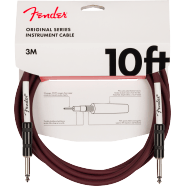 Cable de instrumento Fender Original Series OXBLOOD, recto, 10 pies