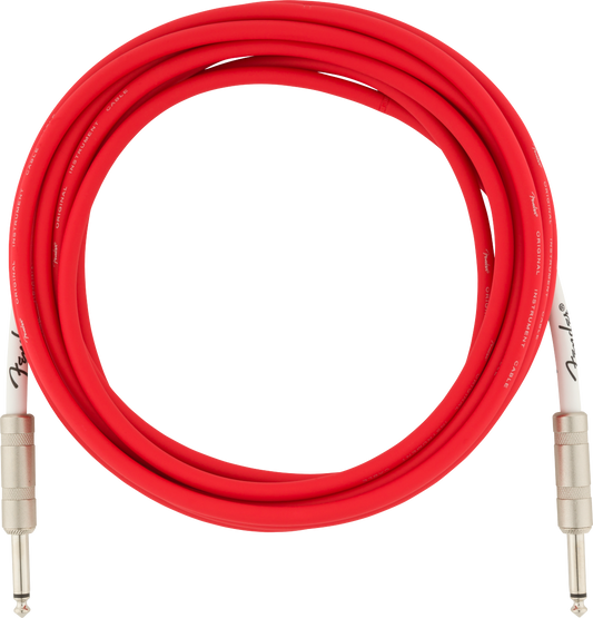 Cable de instrumento Fender Original Series, 15', Fiesta Red