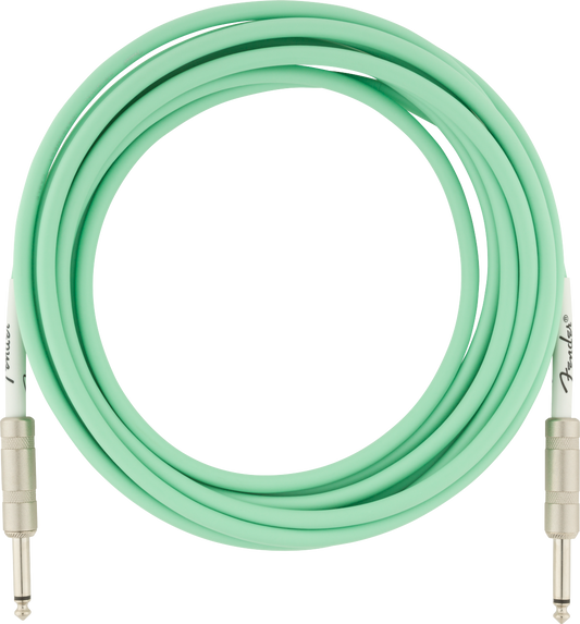 Cable de instrumento Fender Original Series, 4,5 m, color verde surf