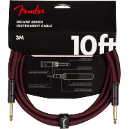Cable Fender Deluxe Tweed de 10 pies color sangre de buey
