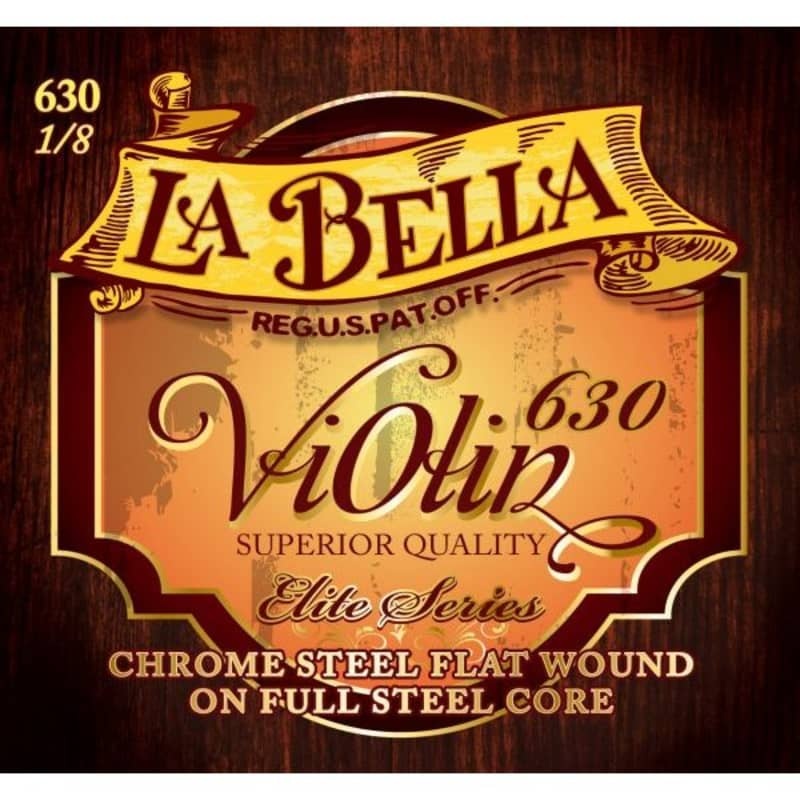 Violín La Bella 630-1/8, entorchado plano, escala 1/8