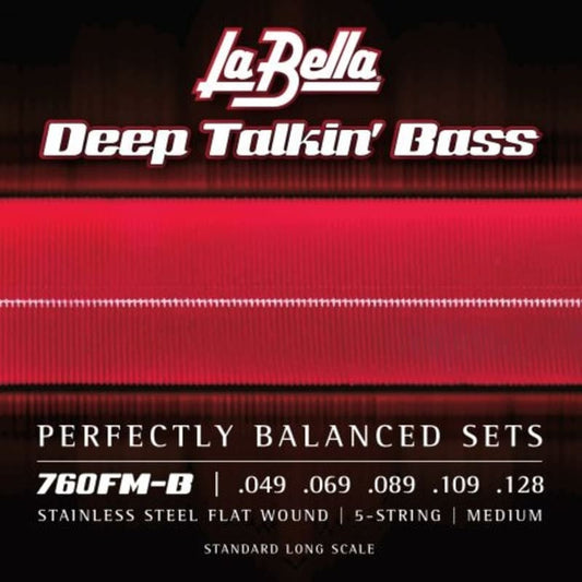La Bella 760FM-B Deep Talkin' Bass, Flats, Medium, 5 cuerdas