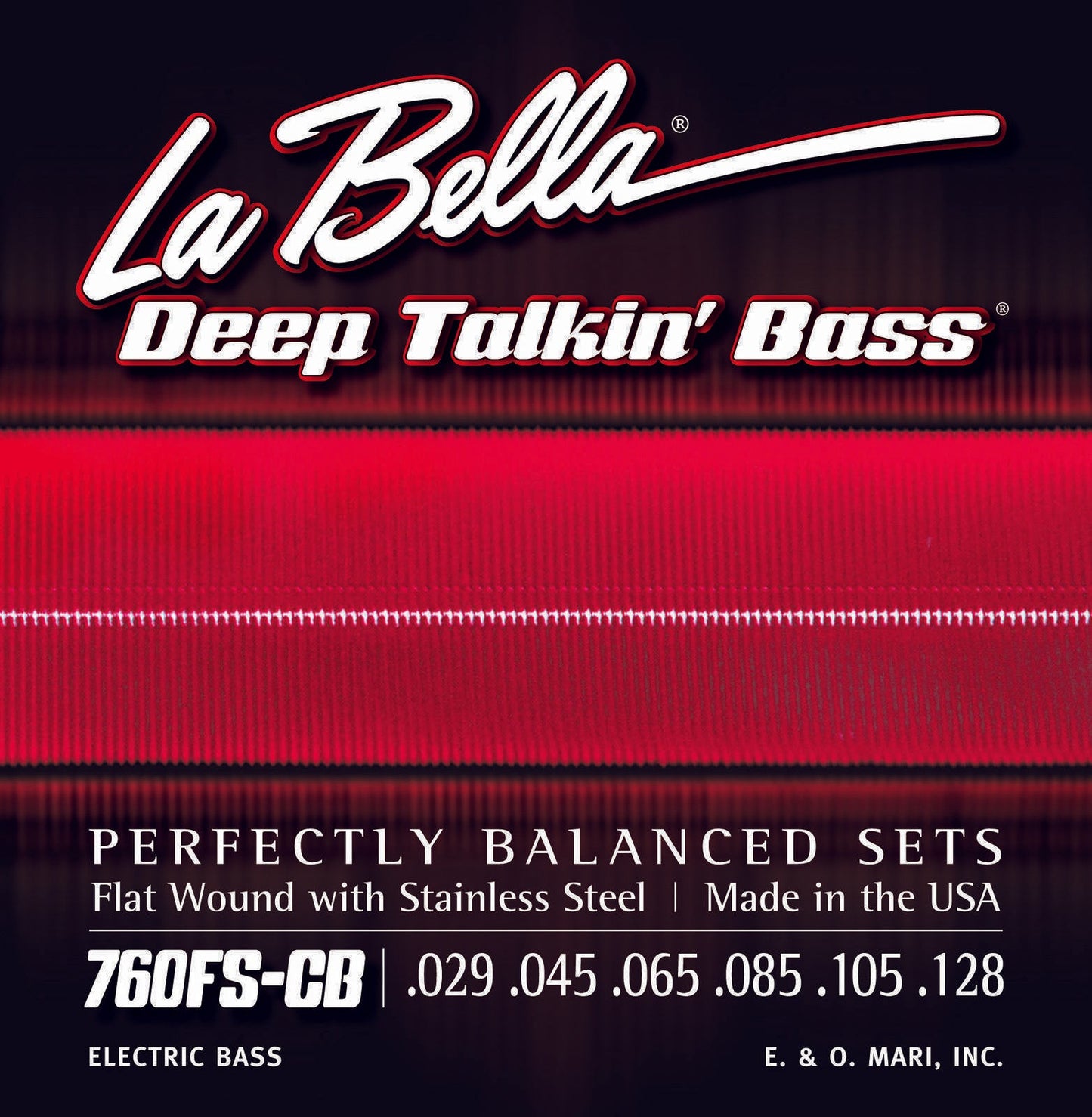 Bajo La Bella 760FS-CB Deep Talkin' Bass, Flats, 6 cuerdas - Estándar 29-128