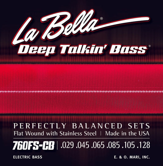 Bajo La Bella 760FS-CB Deep Talkin' Bass, Flats, 6 cuerdas - Estándar 29-128