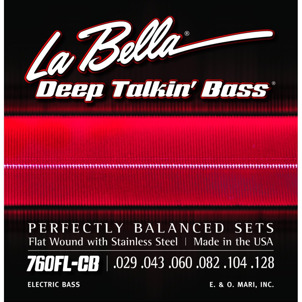 Bajo La Bella 760FL-CB Deep Talkin' Bass, planos ligeros, 6 cuerdas - 29-128