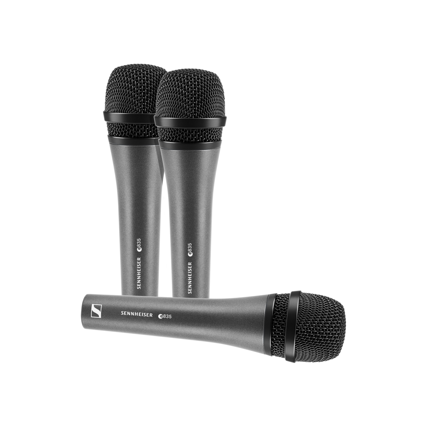 Sennheiser 3-PACK E 835-S Vocal Microphones with Switch