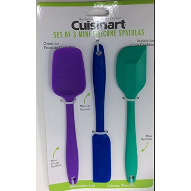 Cuisinart Set of 3 Mini Spatulas - Jewel Tones