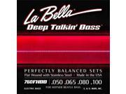 La Bella 760FHBB Beatle Bass de acero inoxidable con entorchado plano - 50-100