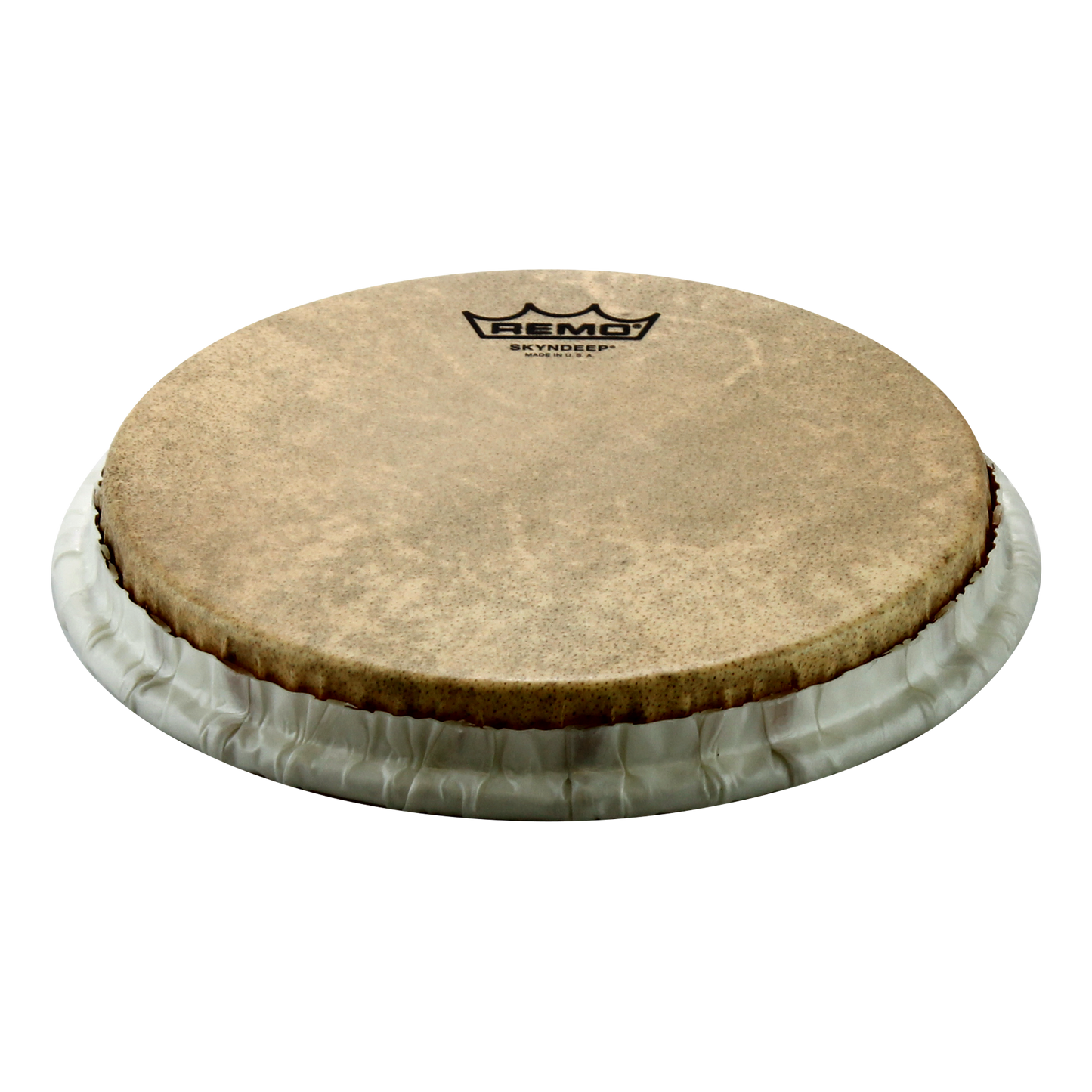 Remo Bongo Drumhead, Tucked, 8.5", Skyndeep, 'Calfskin' Graphic