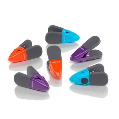 Cuisinart Set of Six Chip Clips - Bright Colors
