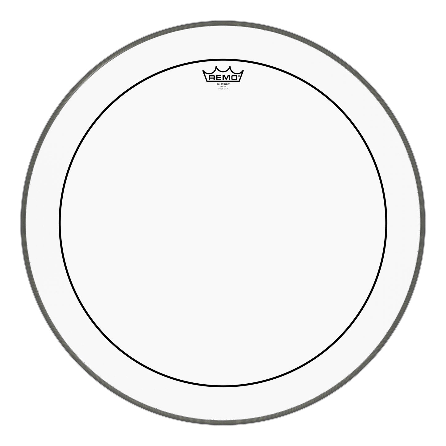 Remo Pinstripe Clear Bass Drumhead 24"