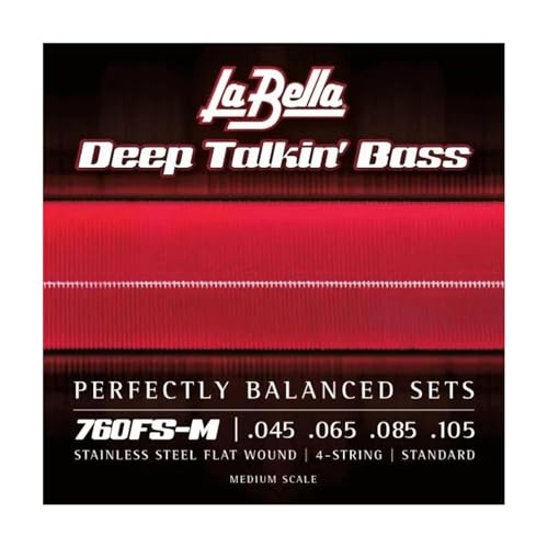 La Bella 760FS-M Deep Talkin' Bass, Flats - Estándar, Escala Media