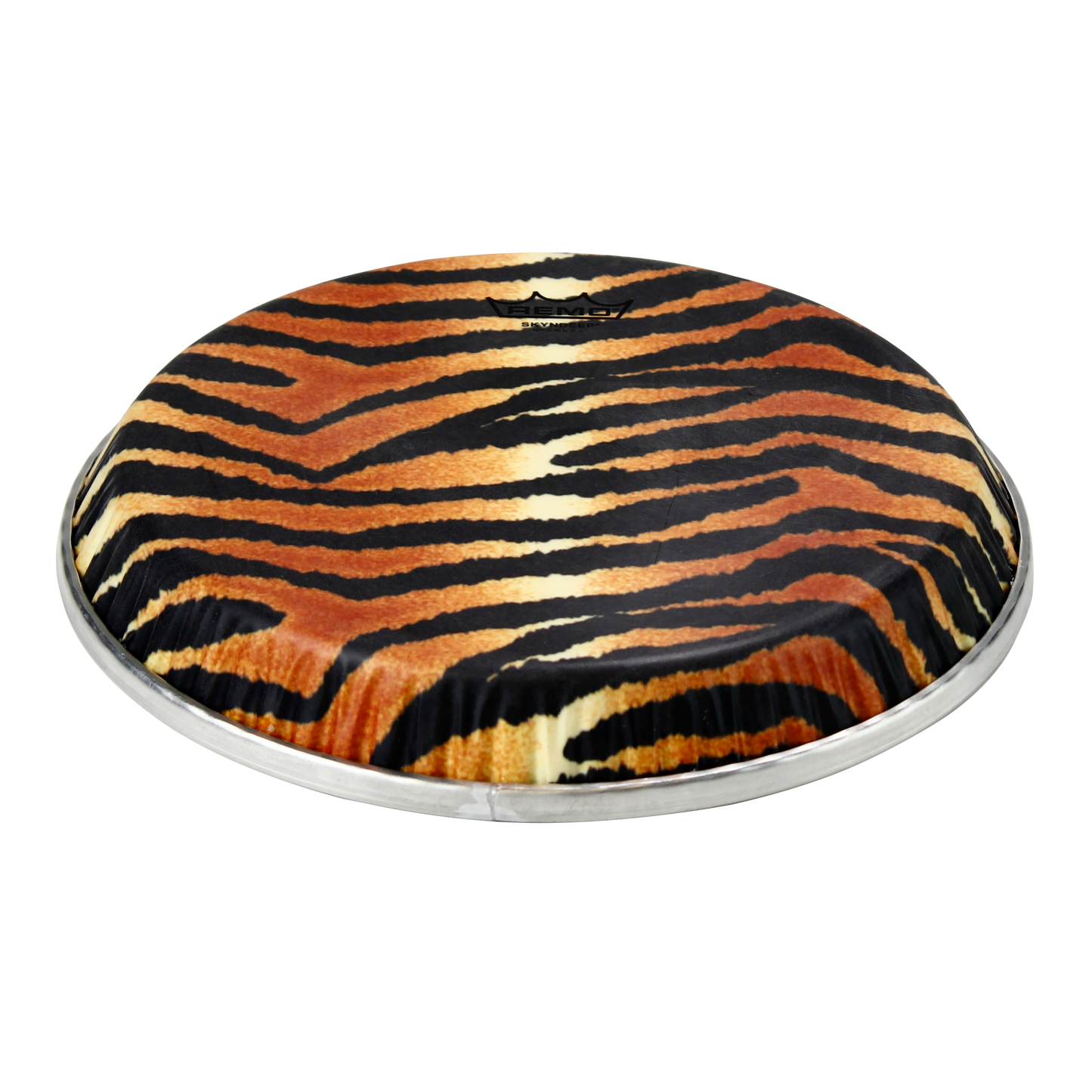 Remo Conga Drumhead (GB), Symmetry, 10.75" D1, Skyndeep, 'Tiger Stripe' Graphic
