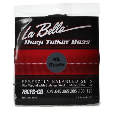 La Bella 760FS-CB-XL Deep Talkin' Bass, bemoles, 6 cuerdas - Estándar, escala extra