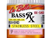 Bajo La Bella RX-S4D Serie Rx, acero inoxidable, 4 cuerdas 45-65-85-105
