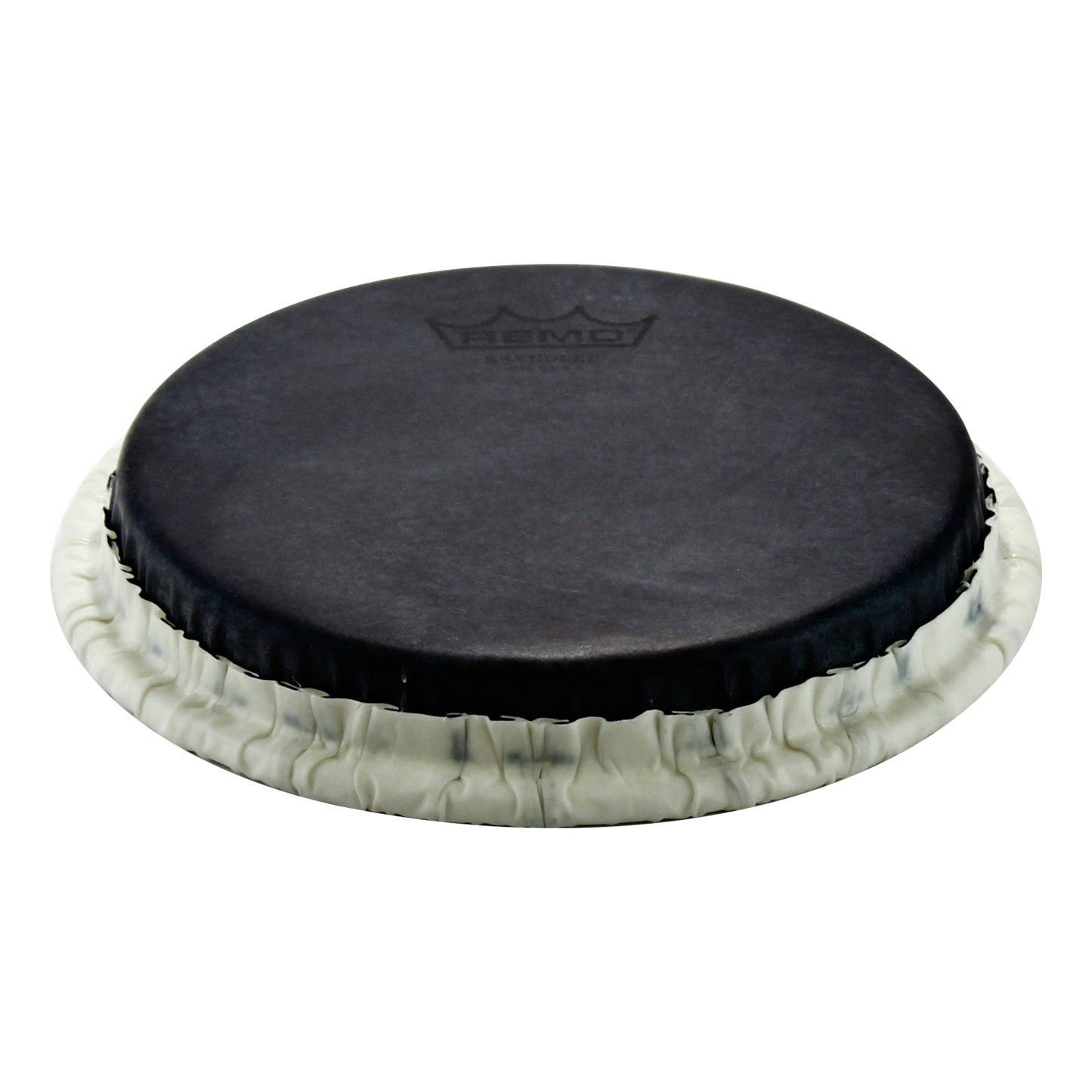 Remo Bongo Drumhead, Tucked, 7.15", Skyndeep, 'Black Calfskin' Graphic