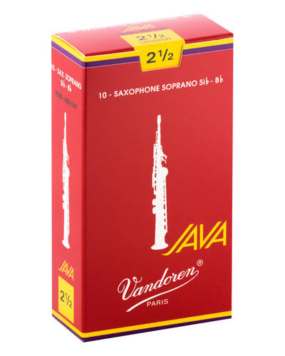 Vandoren Soprano Sax Java Red Reeds Box of 10