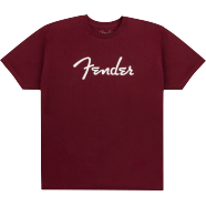 Camiseta con el logo de Fender Spaghetti, color sangre de buey