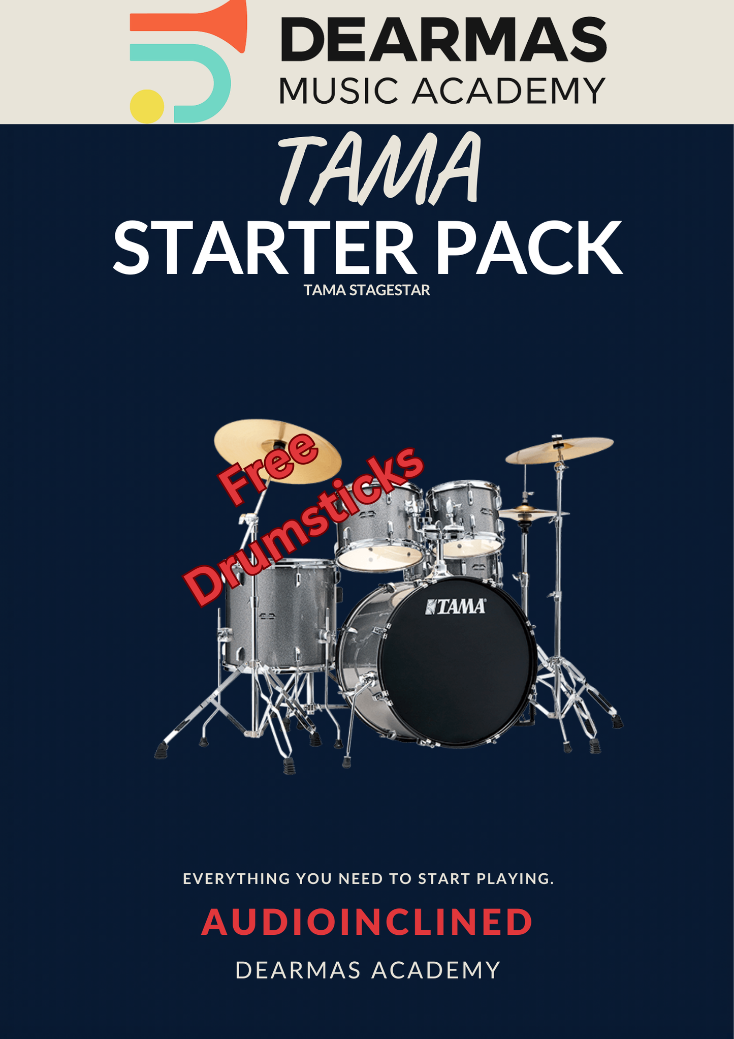 Dearmas Academy Starter Drum kit