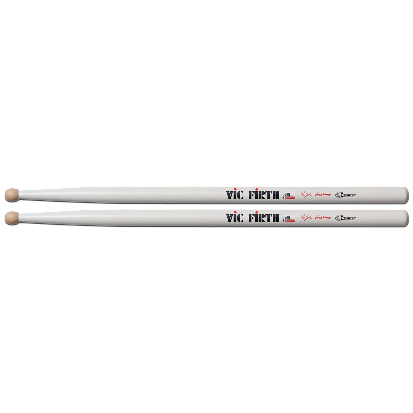 Vic Firth Corpsmaster Signature Snare Sticks - Ralph Hardimon - Wood Tip