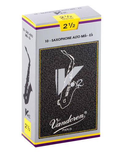 Vandoren SR6125 - V12 Alto Saxophone Reeds - 2.5 (10-pack)