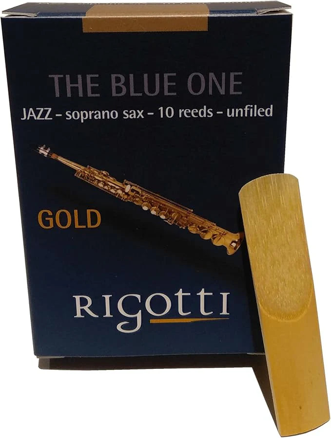 Rigotti RG.JSS Gold Jazz Soprano Saxophone Reeds - 2.5 Strong (10-pack)