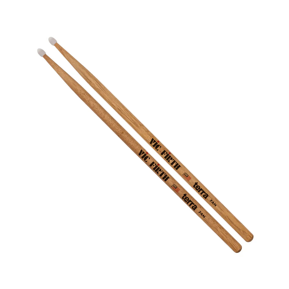Vic Firth American Classic 7A Nylon Terra Series Drumsticks, Nylon Tip