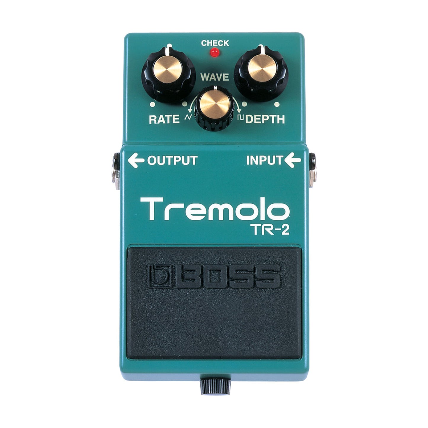 Boss TR-2 Tremolo Guitar Effects Pedal - Top View