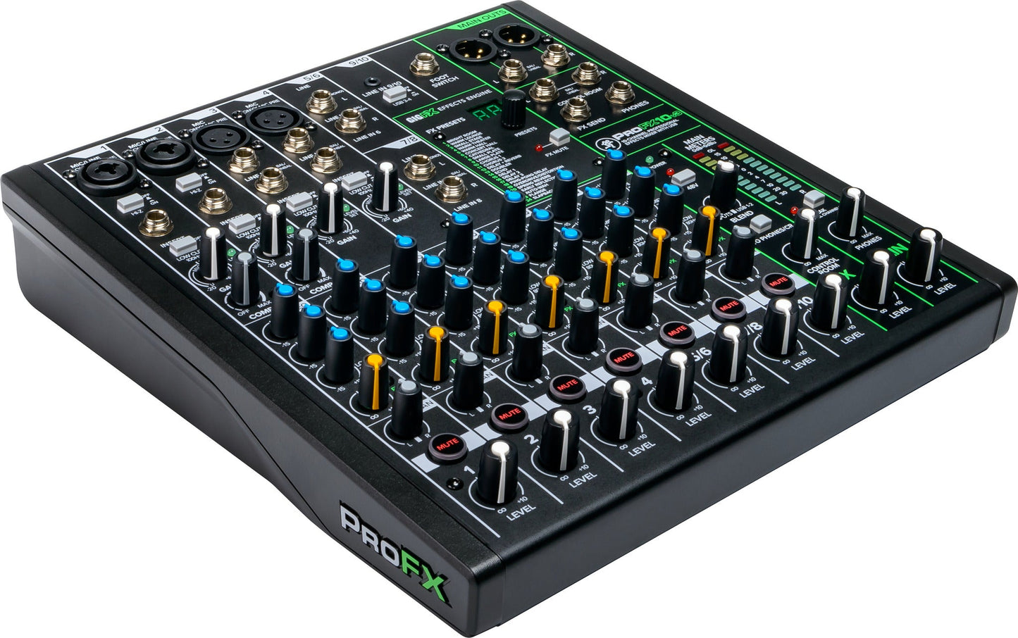 Mackie ProFX10v3+ 10 Channel Professional Effects Mixer with USB