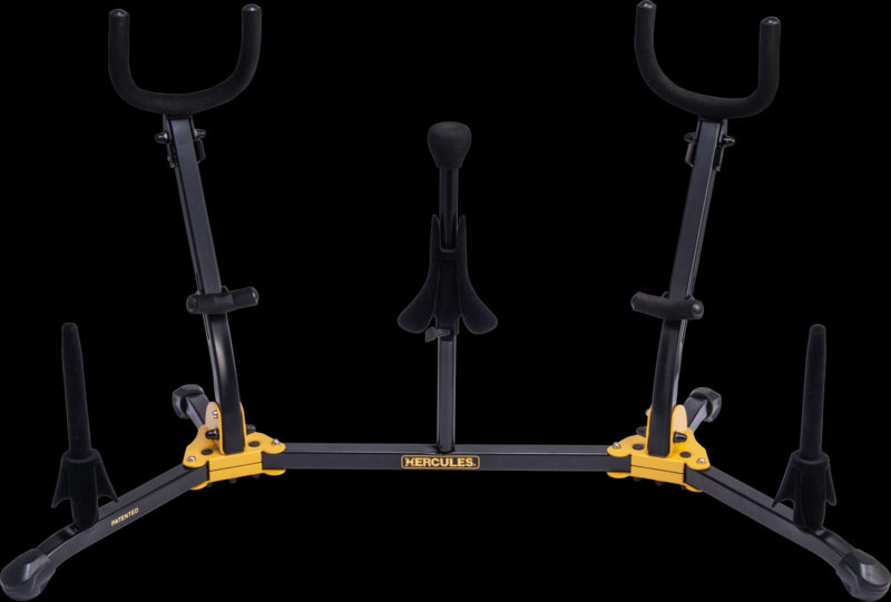 Hercules Stands DS538B Instrument Stand for Alto, Tenor, and Soprano Saxophones, and Flute/Clarinet