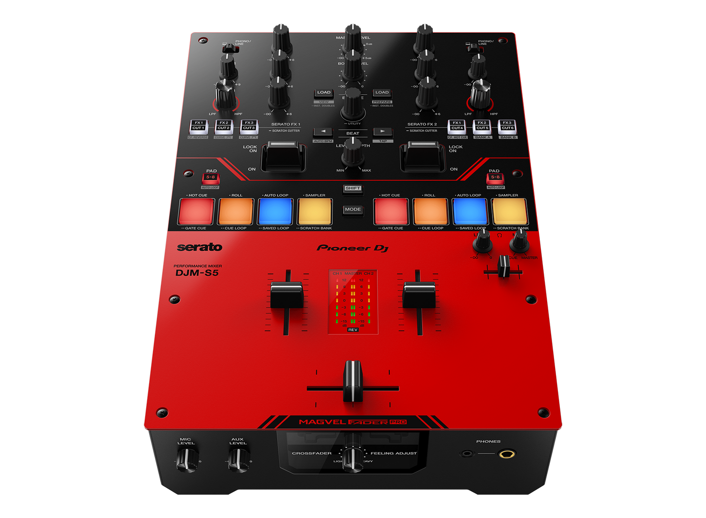 Mezclador de 2 canales Pioneer DJ DJM-S5 para Serato DJ