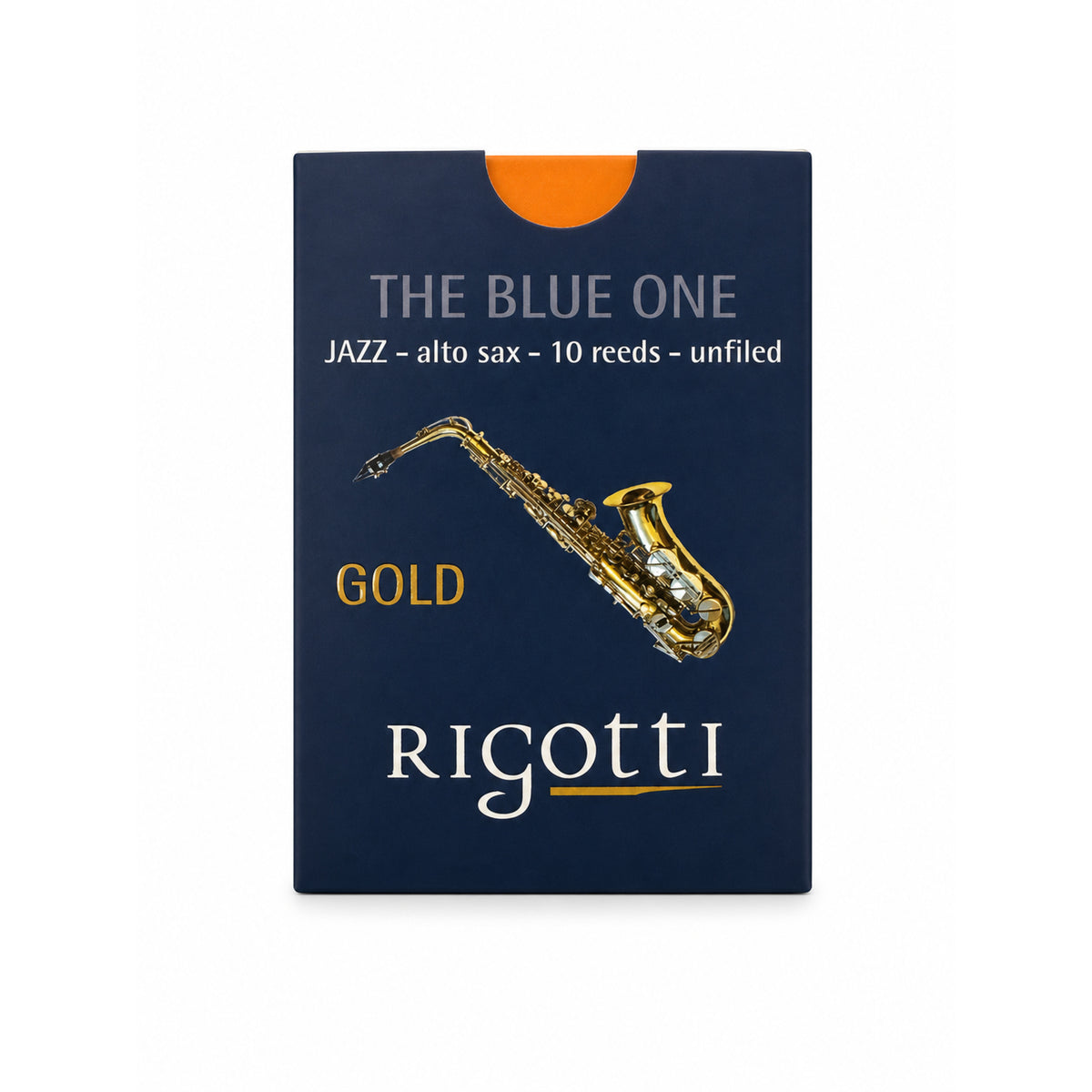 Rigotti Gold Jazz Alto Saxophone Reeds - 2.5 Medium (10-Pack)