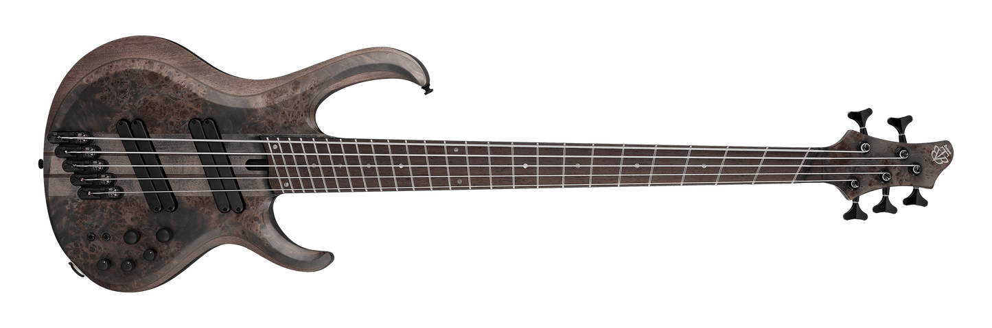 Ibanez Bass Workshop BTB805MS 5-string Bass Guitar - Transparent Grey Flat