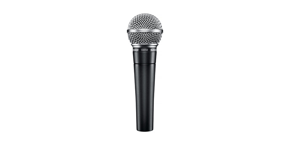 Micrófono vocal dinámico cardioide Shure SM58 y cable XLR