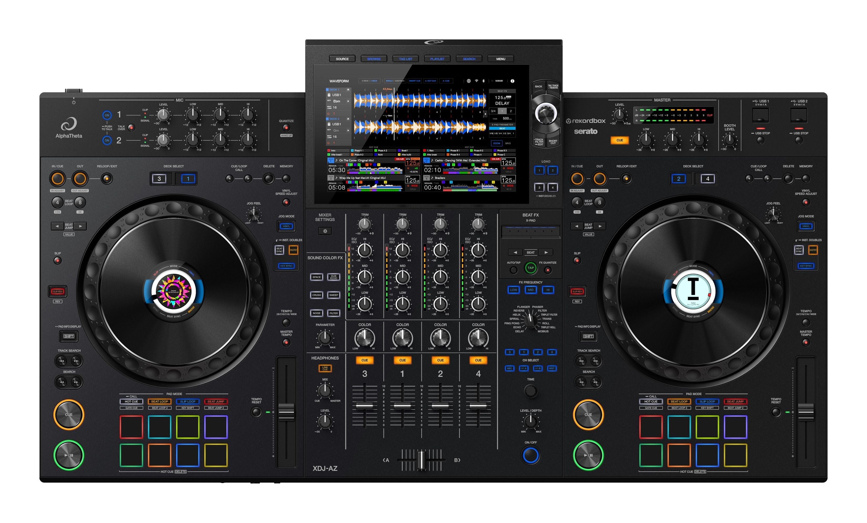 AlphaTheta XDJ-AZ 4-Channel All-in-One DJ System – AUDIOINCLINED.