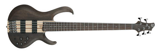 Bajo Ibanez BTB Standard BTB605 de 5 cuerdas - Gris transparente plano