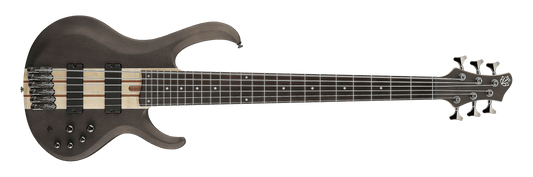 Bajo Ibanez BTB Standard BTB606 de 6 cuerdas - Gris transparente plano