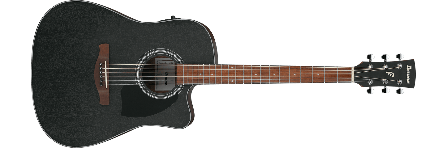 Guitarra electroacústica Ibanez PF54CE - Negro desgastado de poro abierto