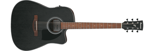 Guitarra electroacústica Ibanez PF54CE - Negro desgastado de poro abierto