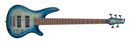 Bajo Ibanez SR Standard SR405EQM de 5 cuerdas - Azul cósmico Starburst teñido