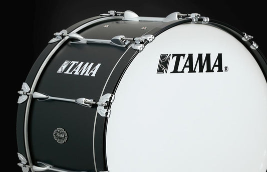 Tama Starlight Marching Bombo negro de 22 x 14 pulgadas