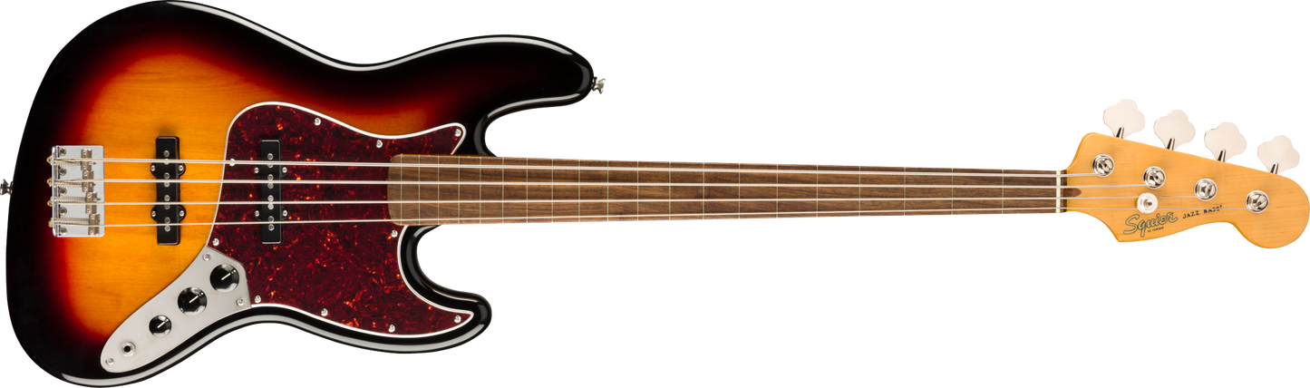 Bajo de jazz sin trastes Squier Classic Vibe '60s - Sunburst de 3 tonos