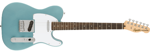 Squier FSR Affinity Series Telecaster, diapasón de laurel, golpeador blanco, azul hielo metalizado