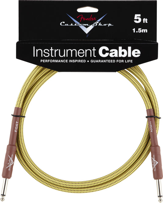 Fender® Custom Shop Performance Series Cable, 5', Tweed