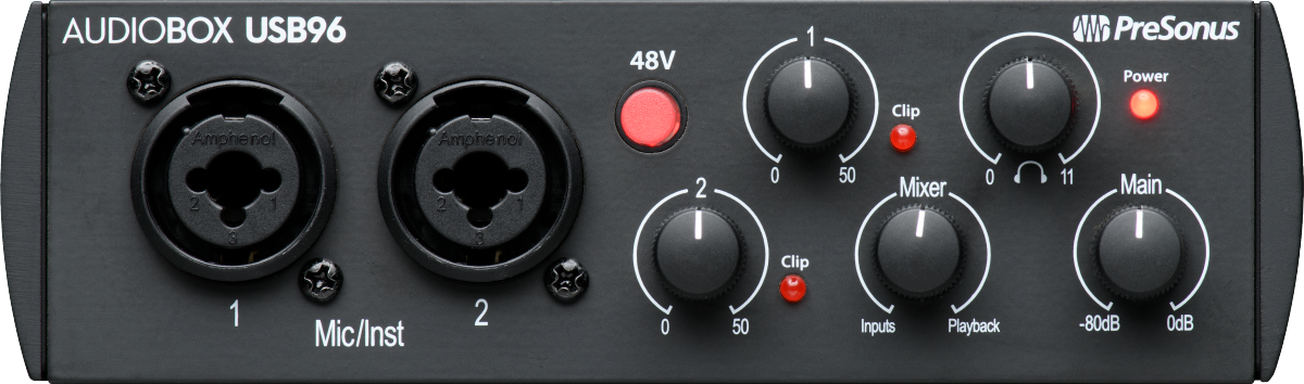 Interfaz de audio USB PreSonus AudioBox USB 96 - Edición del 25.º aniversario
