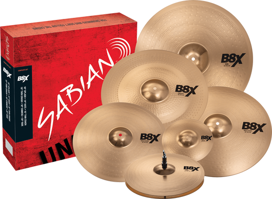 Sabian B8X Complete Cymbal Set - 10/14/16/18/18/20 inch